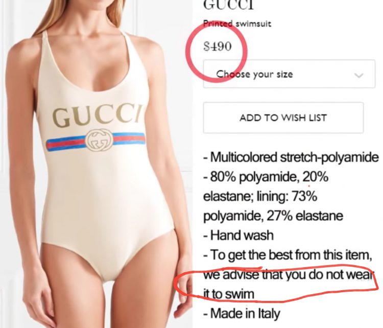 Gucci Printed Swimsuit - Women - White Swimwear and Beachwear - S