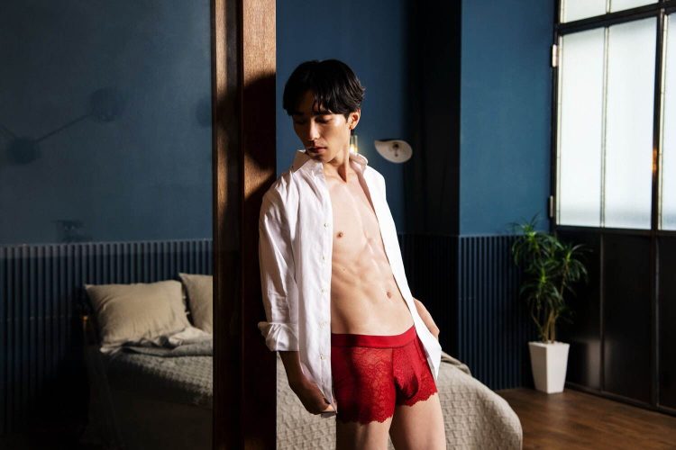 Japanese Lingerie Company Launches Line of Lace Boxer Briefs For Men