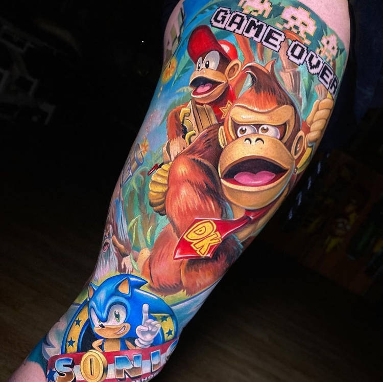 101 Amazing Gaming Tattoos You Haven't Seen Before! | Gaming tattoo, Tattoos,  Sleeve tattoos