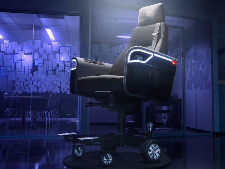 High-Tech Volkswagen Office Chair Has a Top Speed of 12MPH